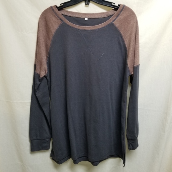 Longsleeves Brown-Grey Small - Picture 1 of 2